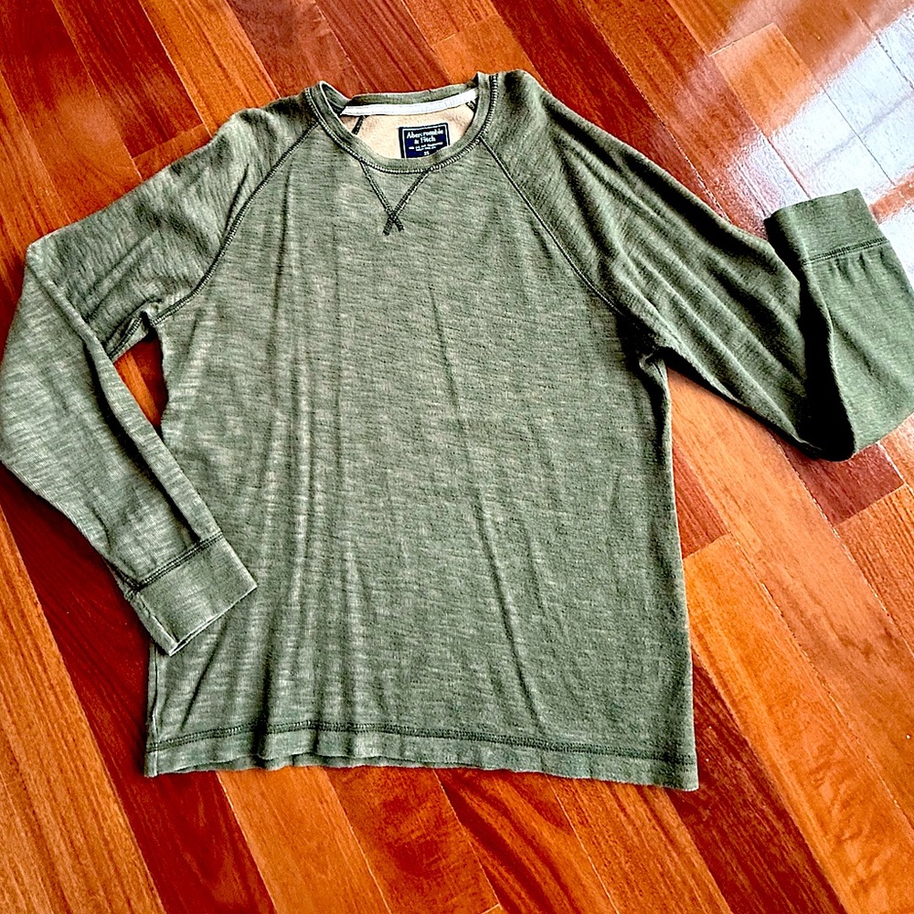 Abercrombie & Fitch Olive Long Sleeve Shirt A&F Men
Top Tee shirts Size XS